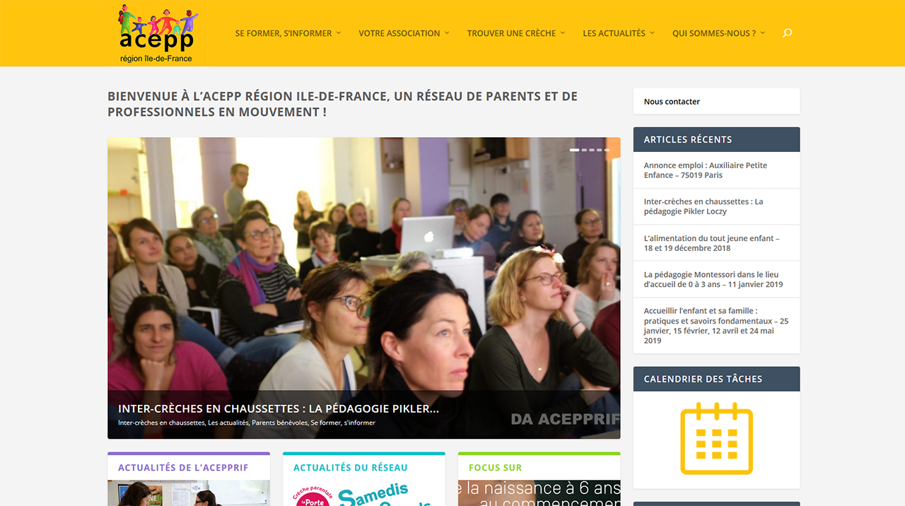 Homepage site de l'Acepprif