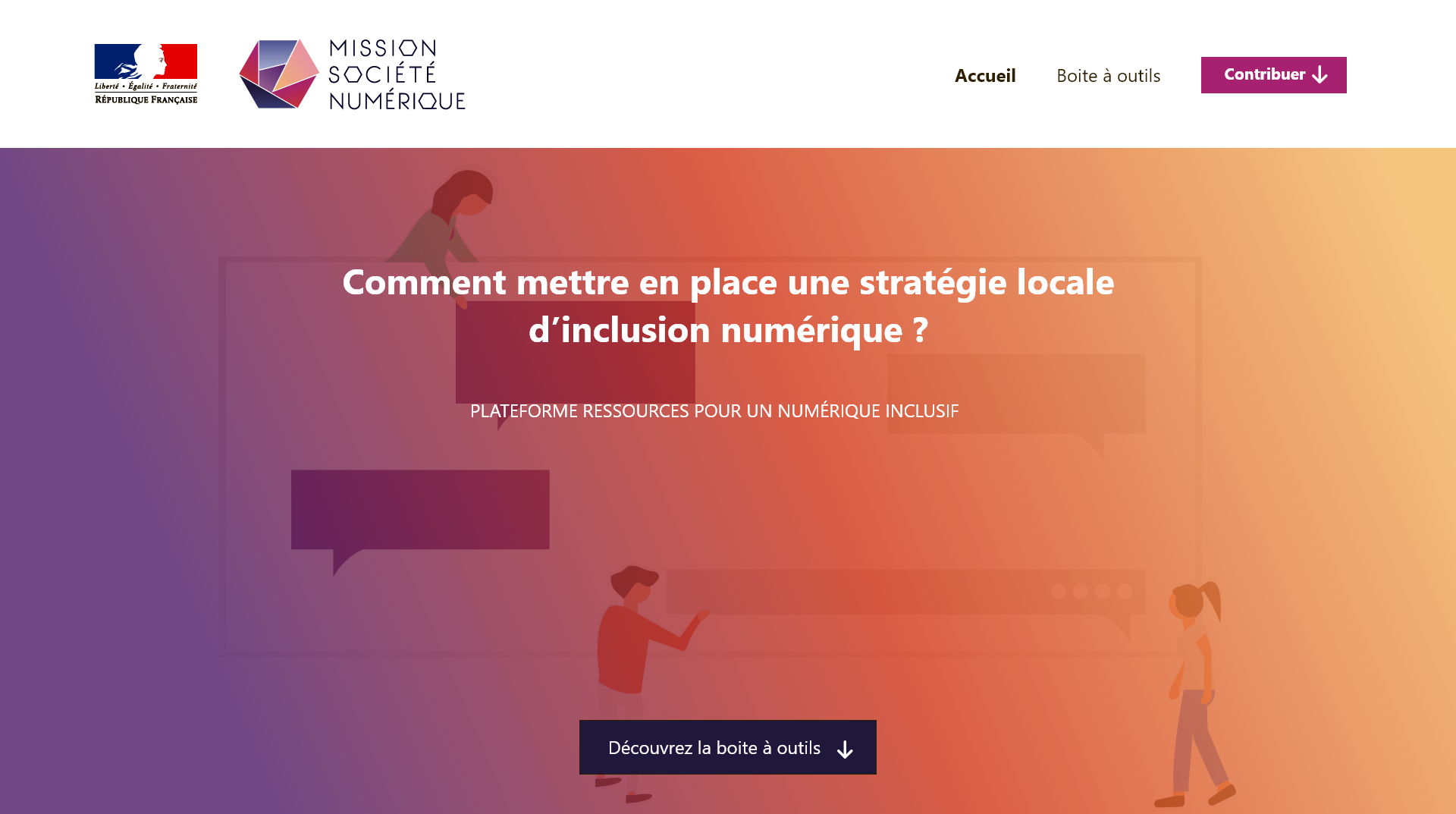 page accueil site inclusion numérique